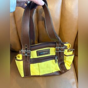 American Living Yellow and Brown Shoulder Bag